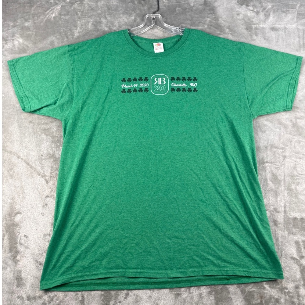 Fruit of the Loom T-Shirt Mens XL Rich & Bennett Pub Crawl Green Graphic EUC